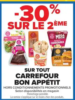 Carrefour Market Bon appétit sur tout carrefour offre
