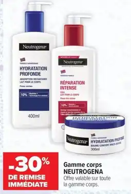 Carrefour maPara parapharmacie Neutrogena Gamme corps offre