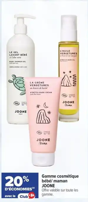 Joone gamme cosmétique bébé/maman