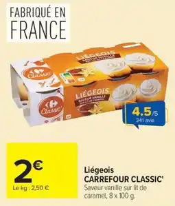 Carrefour Market Liégeois CARREFOUR CLASSIC' offre