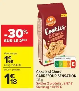 Carrefour Market Carrefour Sensation Cookies&Chock offre