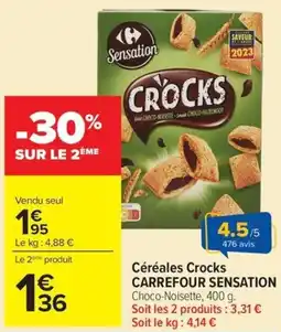 Carrefour Market CROCKS CARREFOUR SENSATION offre