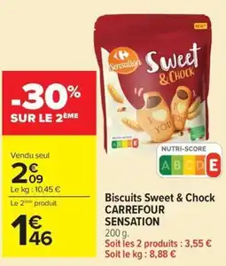 Carrefour Market Sensation Biscuits Sweet & Chock offre