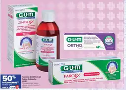Carrefour maPara parapharmacie Gum gamme dentifrices et bains de bouche offre