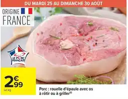 Carrefour Market Le Porc Français offre