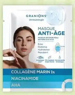 Carrefour maPara parapharmacie GRANIONS MASQUE ANTI-ÂGE offre