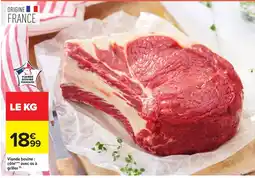 Carrefour Market Viande bovine : côte*** avec os à griller offre