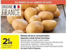 Carrefour Market Carrefour Pomme de terre consommation blanche à chair ferme offre