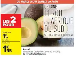 Carrefour Market Avocat offre