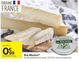 Carrefour Market LE MAUBERT Brie offre