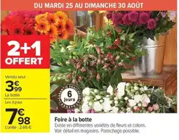 Carrefour Market Foire à la botte offre