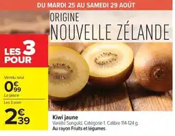 Carrefour Market Kiwi jaune offre