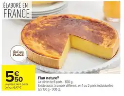 Carrefour Market Flan nature offre