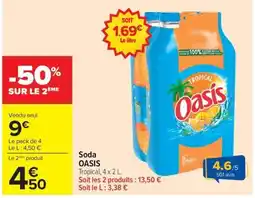 Carrefour Market Oasis Soda Tropical offre