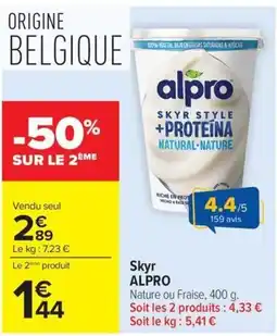 Carrefour Market ALPRO Skyr offre