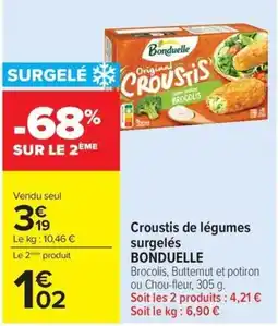 Carrefour Market Bonduelle Croustis offre
