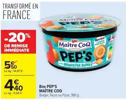Carrefour Market Maître CoQ PEP'S offre