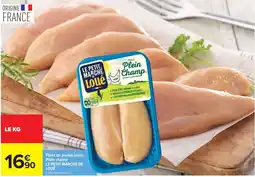 Carrefour Market Plein champ Filets de poulet jaune offre