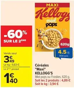 Carrefour Market Kellogg's Miel pops offre