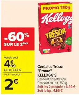 Carrefour Market Kellogg's Trésor offre
