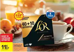 Carrefour Market L'OR ESPRESSO offre