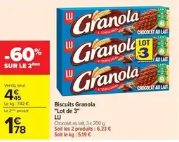 Carrefour Market LU Granola offre