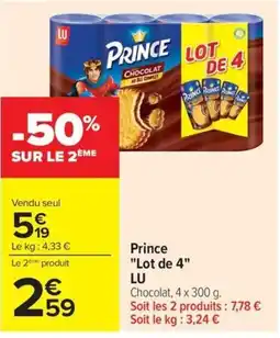 Carrefour Market Prince Chocolat offre