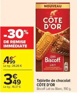 Carrefour Market CÔTE D'OR Biscoff offre