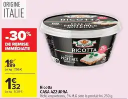 Carrefour Market CASA AZZURRA Ricotta offre