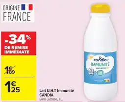 Carrefour Market CANDIA Lait U.H.T Immunité offre