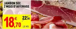 E.Leclerc Jambon sec 2 mois d'affinage offre