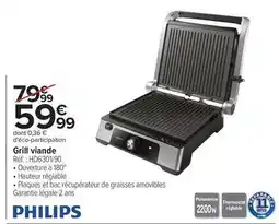 Carrefour Philips - grill viande offre