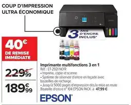 Carrefour Epson - imprimante multifonctions 3 en 1 offre