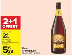Carrefour Market GRIMBERGEN Bière offre