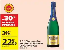 Carrefour Market HEIDSIECK & CO MONOPOLE offre
