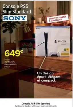 Carrefour Sony - console ps5 slim standard offre