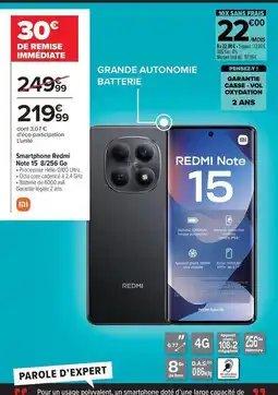Carrefour Total - smartphone redmi note 15 15 256go offre