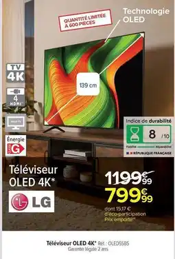 Carrefour Lg - téléviseur oled 4k offre