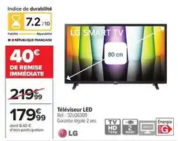 Carrefour Lg - téléviseur led réf. : 32lq630b offre