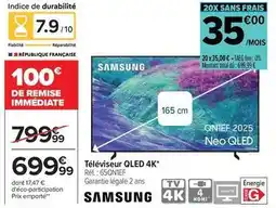 Carrefour Samsung - téléviseur qled 4k offre