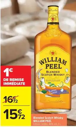 Carrefour Market WILLIAM PEEL Blended Scotch Whisky offre