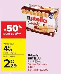 Carrefour Nutella - b-ready offre