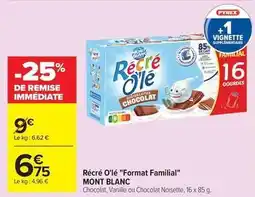 Carrefour Mont blanc - récré o'lé format familial offre