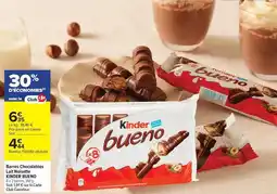 Carrefour Kinder - barres chocolates lait noire offre