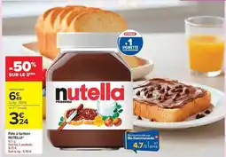 Carrefour Nutella - patas a tartiner offre