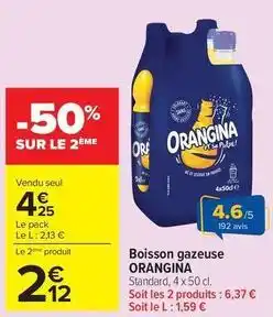 Carrefour Orangina - boisson gazeuse offre