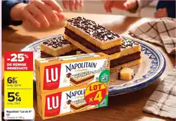 Carrefour Lu - napolitain lait de 4 offre