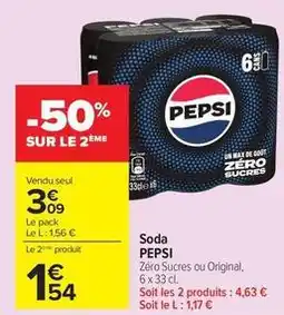 Carrefour Pepsi - soda offre