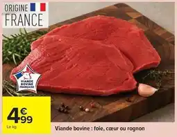 Carrefour Viande bovine: foie, cœur ou rognon offre