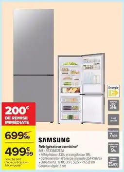Carrefour Samsung - réfrigérateur combiné offre